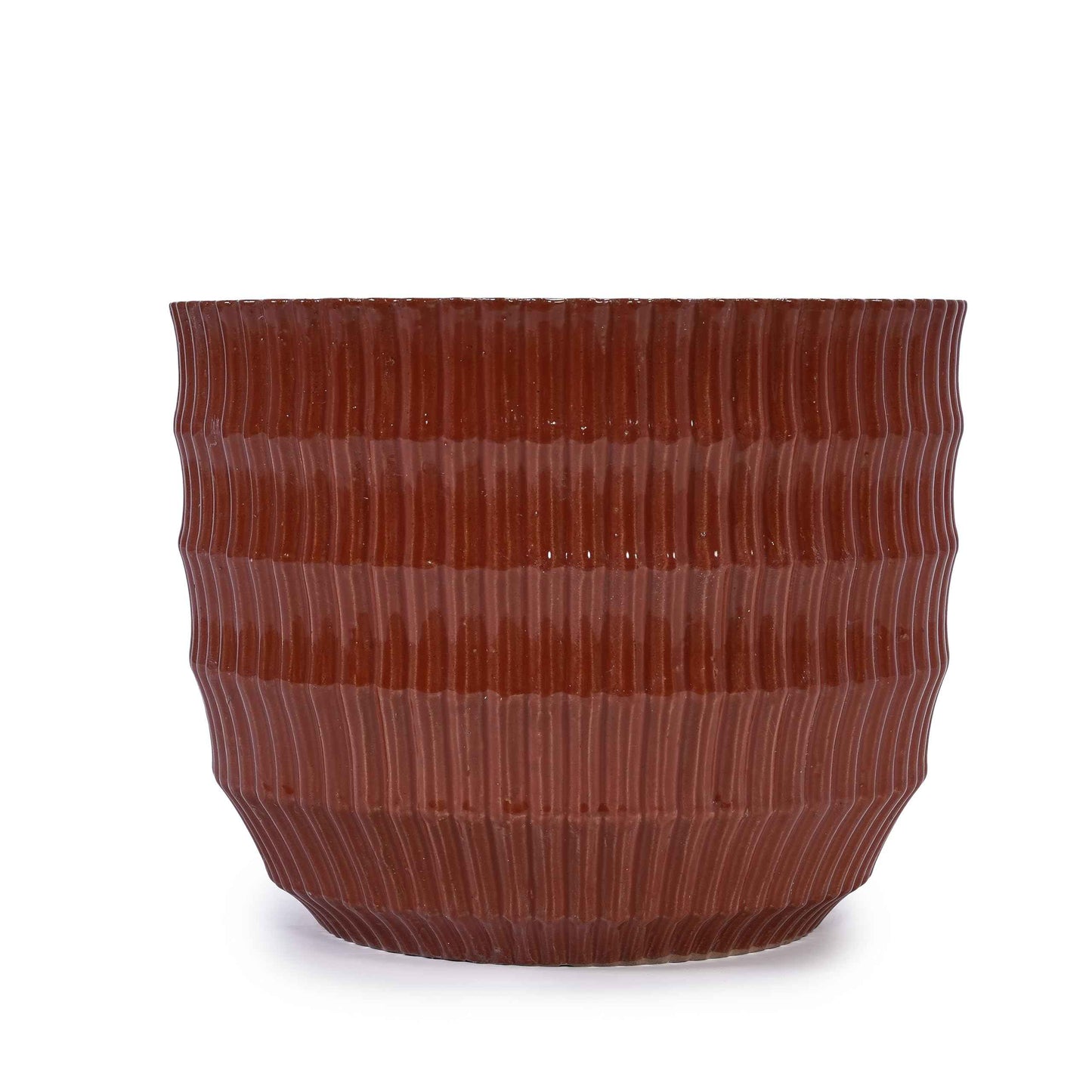 Mudanjie 4pcs 5.31-14.17'' Handmade Ceramic Planter Set with Drainage