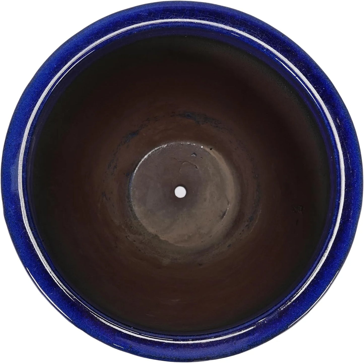 Mudanjie 16.54 Inch Ceramic Planter with Drainage Hole for Indoor & Outdoor Generic