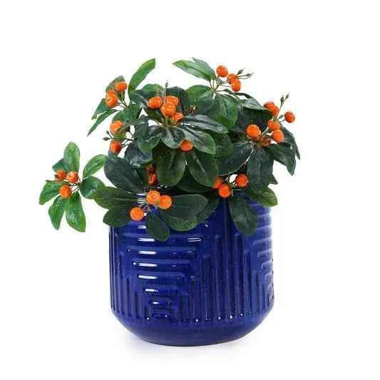 Mudanjie16.14'' Cylinder Ceramic Planter with Drainage for Indoor Outdoor Plants