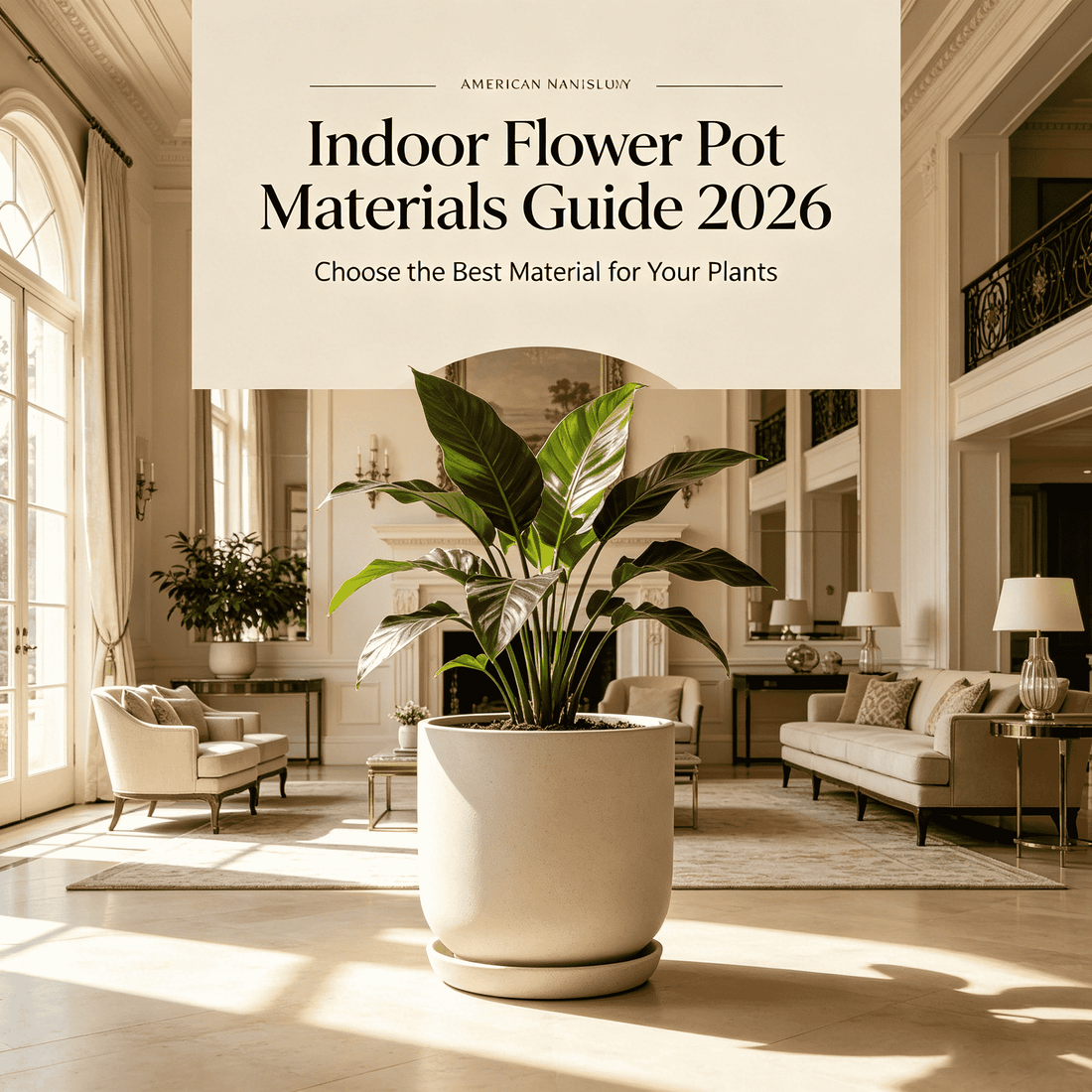 Indoor Flower Pot Materials Guide 2026: Choose the Best Material for Your Plants Mudanjie