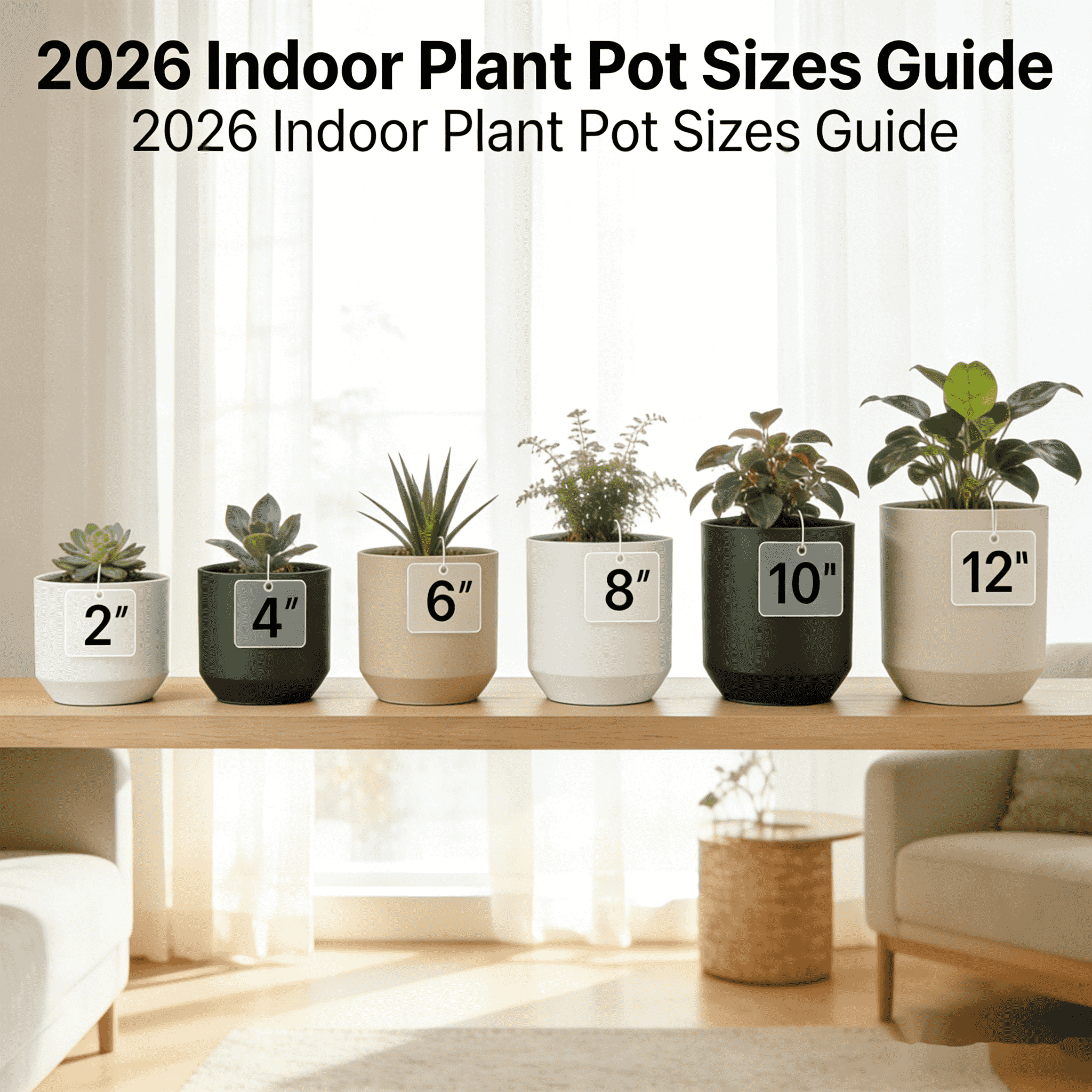 2026 Indoor Plant Pot Sizes Guide: Tips for Thriving Houseplants – Mudanjie
