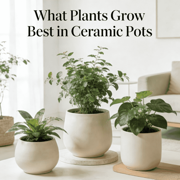 plants grow best in ceramic pots