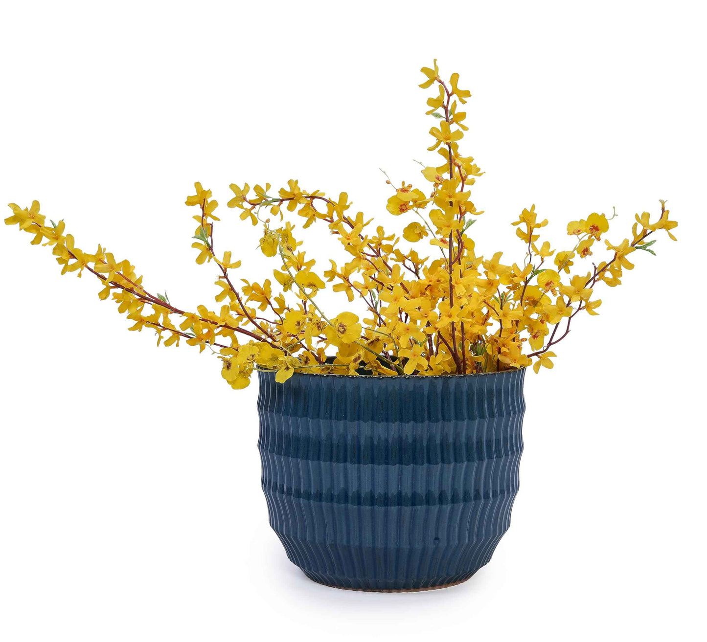 Mudanjie 4pcs 5.31-14.17'' Handmade Ceramic Planter Set with Drainage