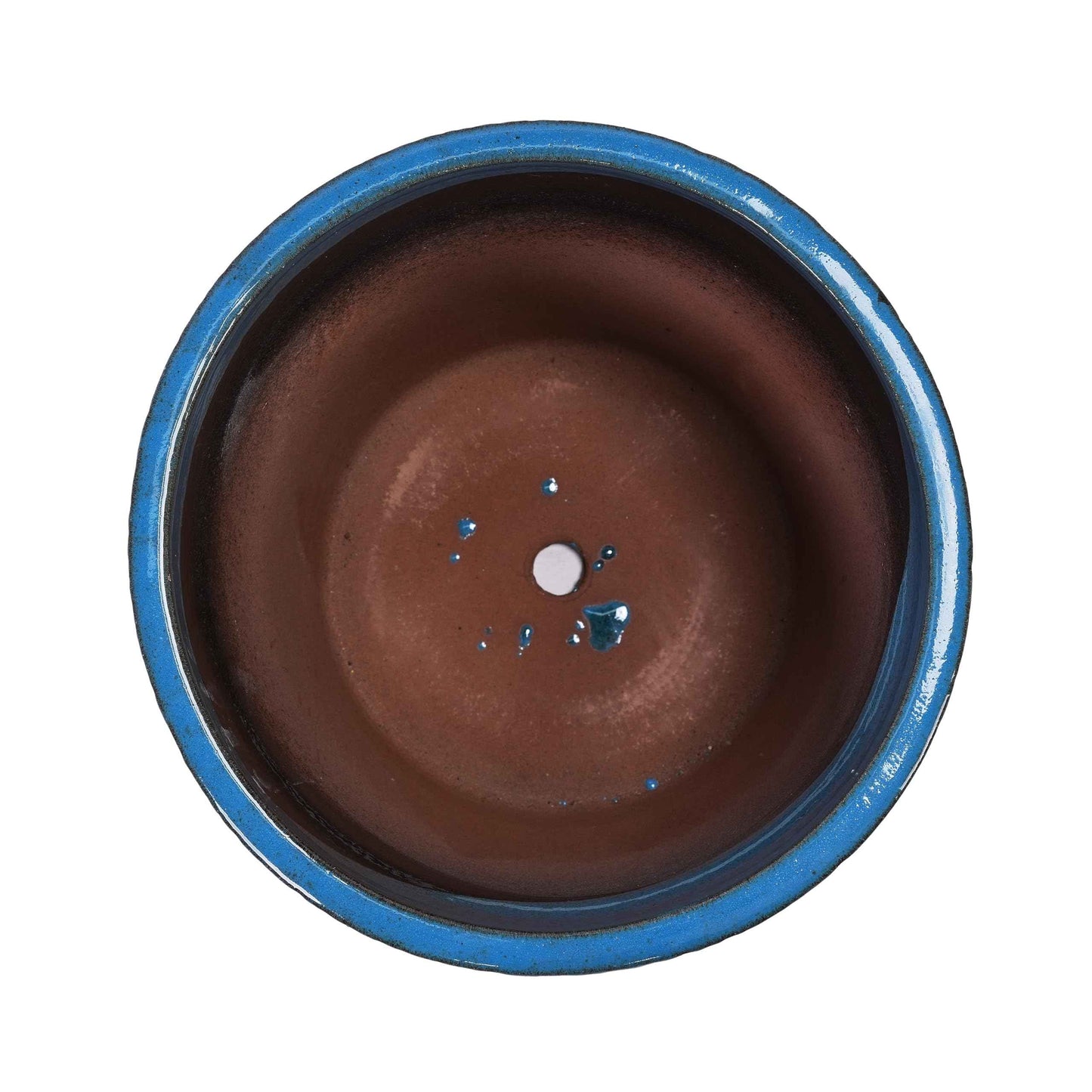 Mudanjie 3pcs 9/12/15'' Glossy Ceramic Planter with Drainage