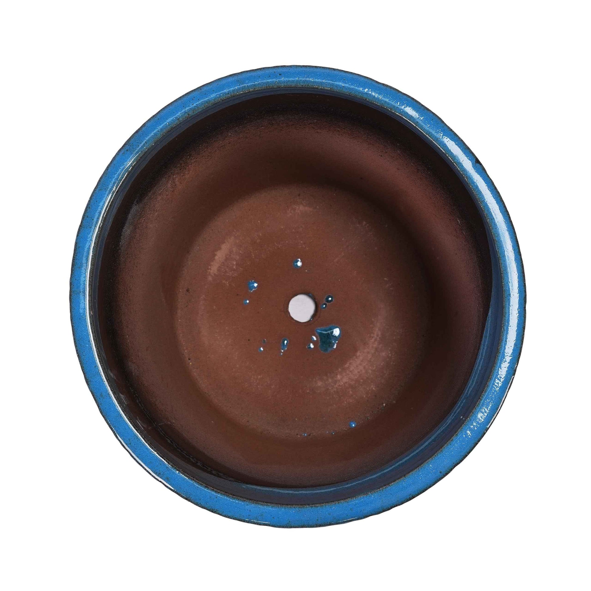 Mudanjie 3pcs 9/12/15'' Glossy Ceramic Planter with Drainage