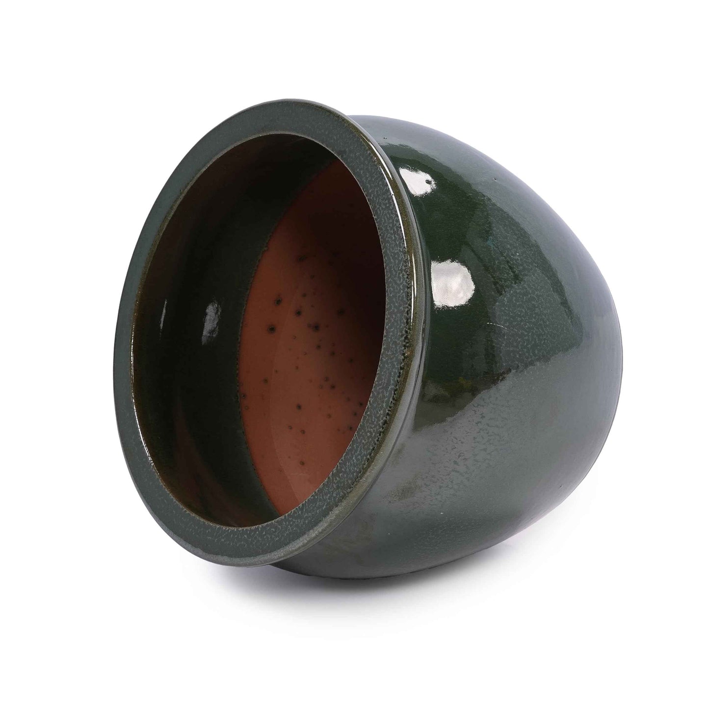 Mudanjie 3pcs 9+11+15'' Drum Shaped Vintage Ceramic Planter with Drainage