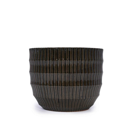 Mudanjie 4pcs 5.31-14.17'' Handmade Ceramic Planter Set with Drainage