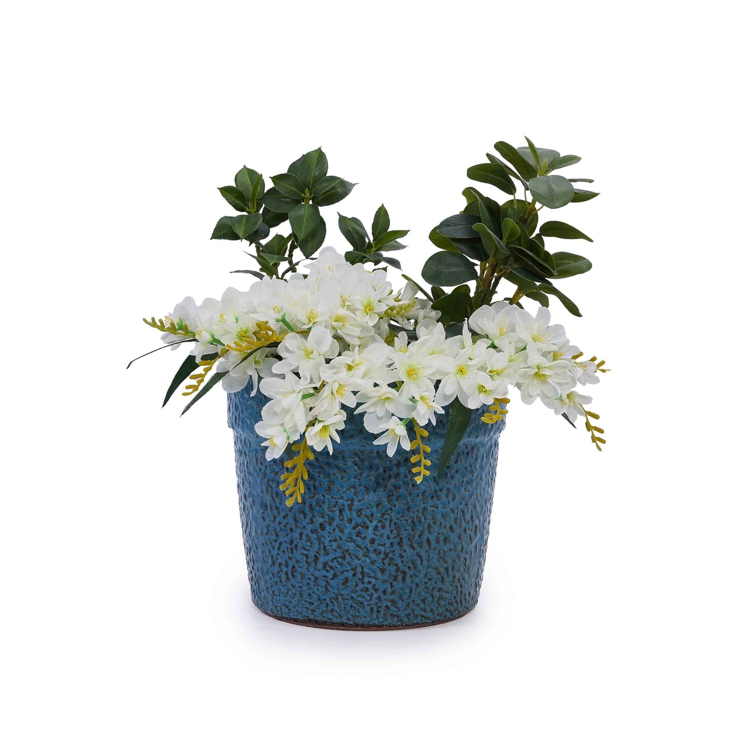Mudanjie 3pcs 9/12/15'' Glossy Ceramic Planter with Drainage
