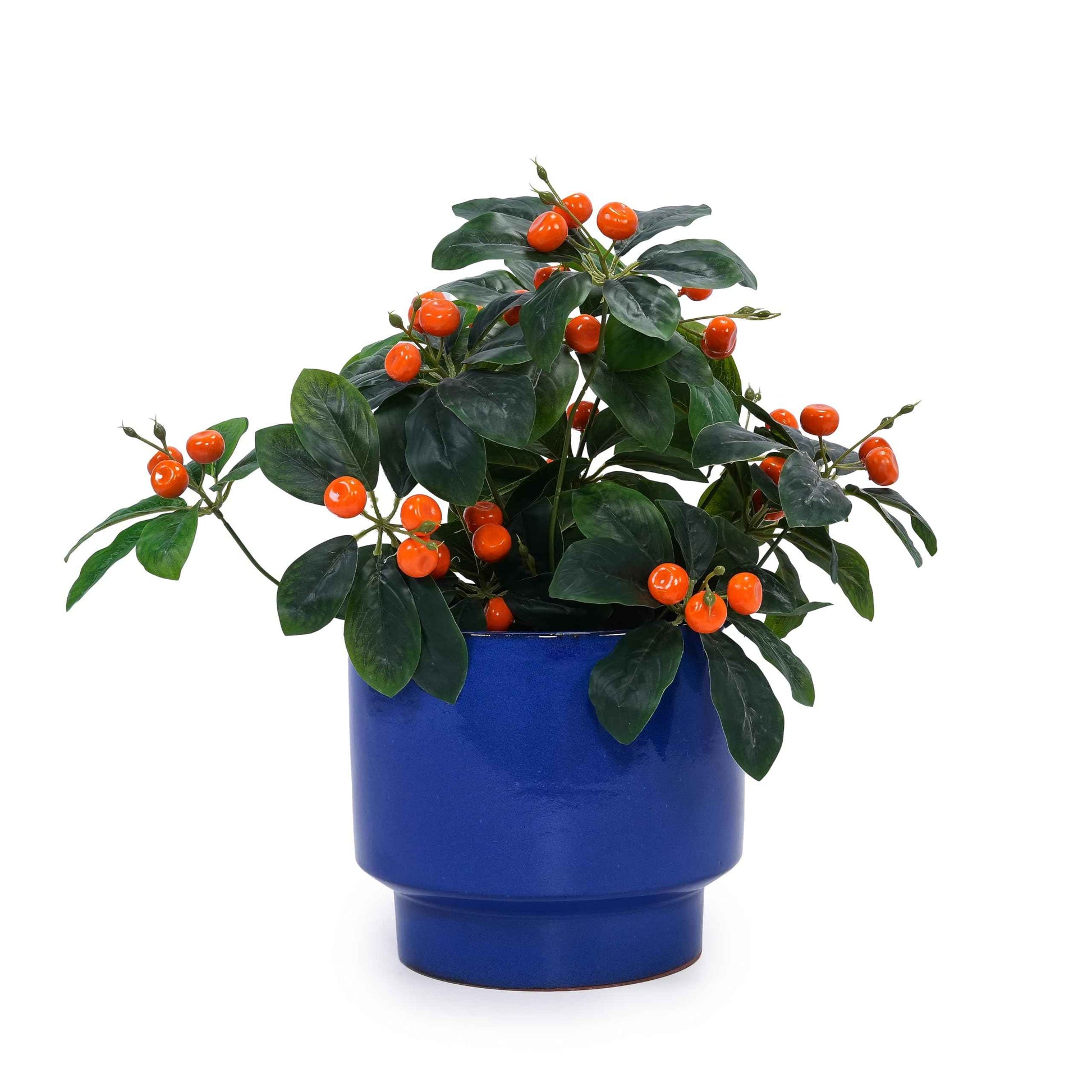 Mudanjie 3pcs 9/12/15'' Glazed Ceramic Planter with Drainage