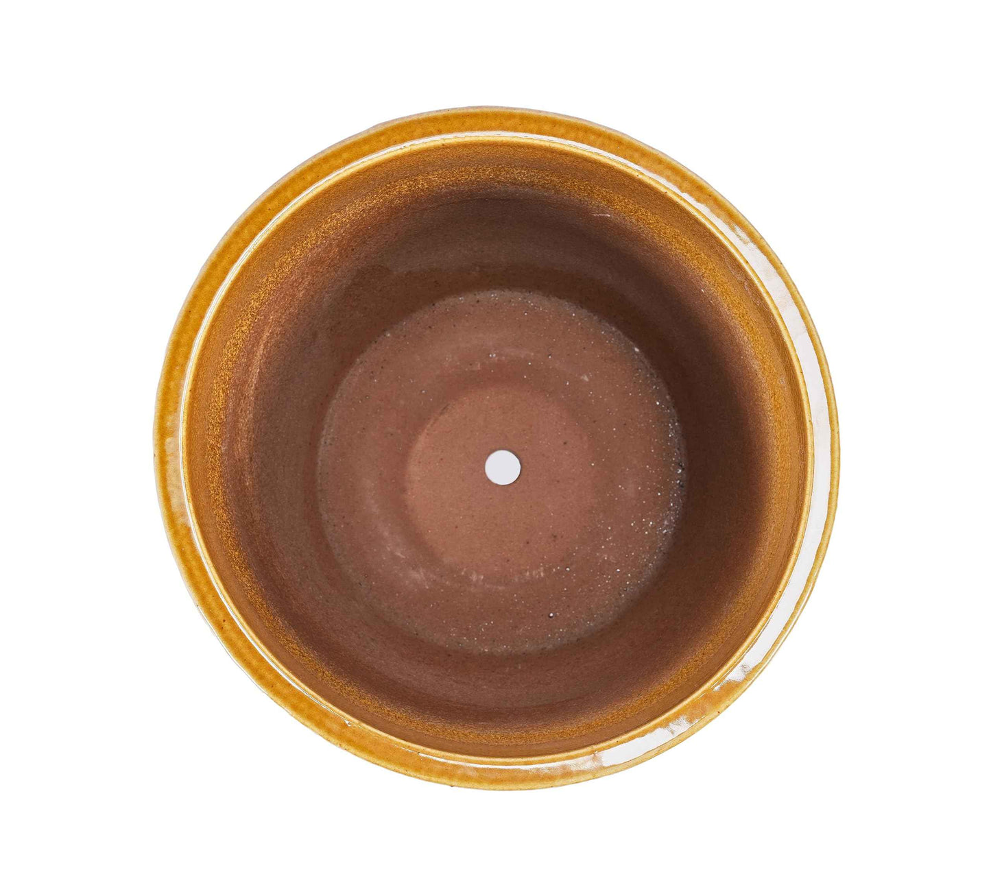 Mudanjie 3pcs 9/12/15'' Glossy Ceramic Planter with Drainage