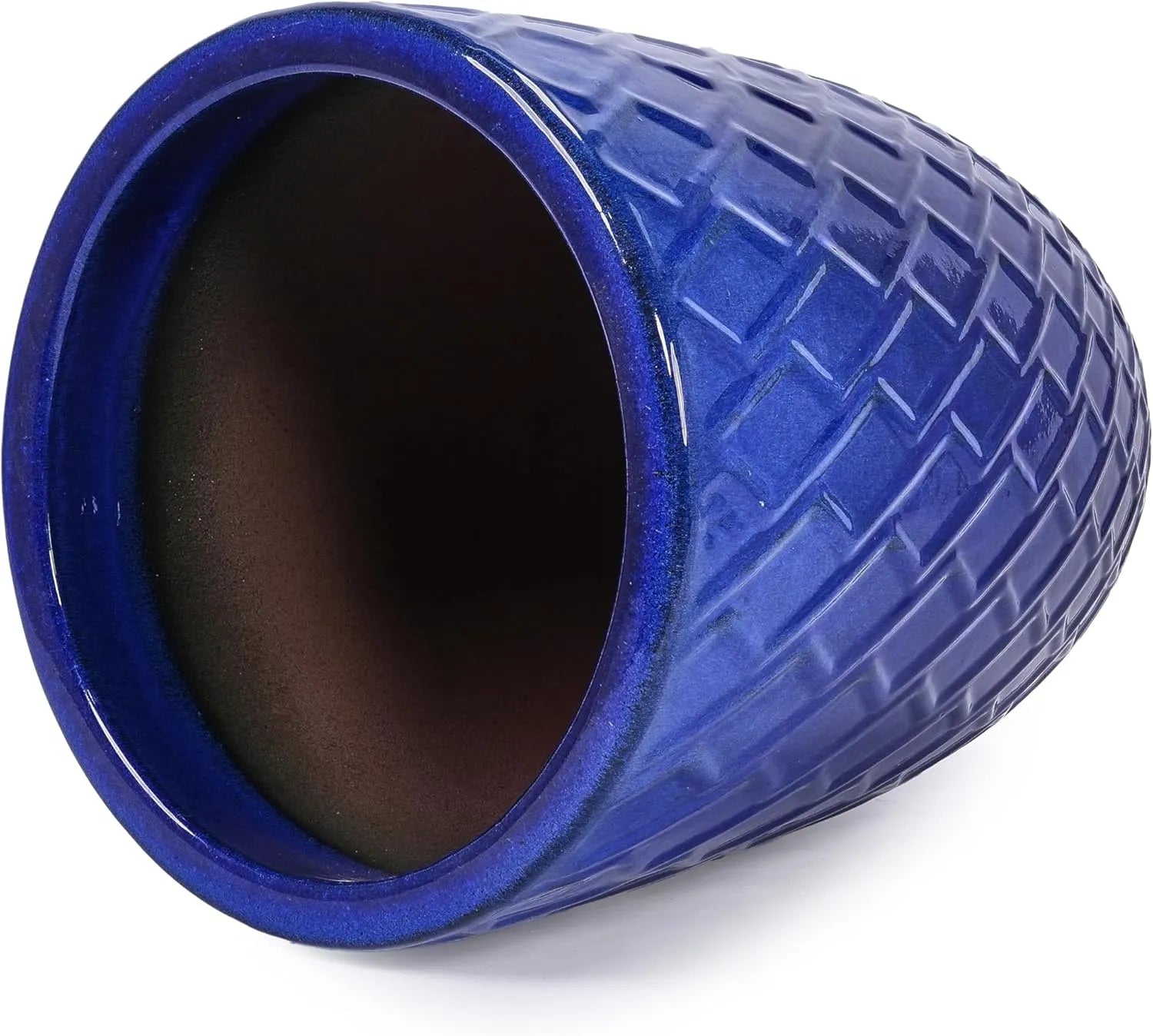 Mudanjie 16.54 Inch Ceramic Planter with Drainage Hole for Indoor & Outdoor Generic