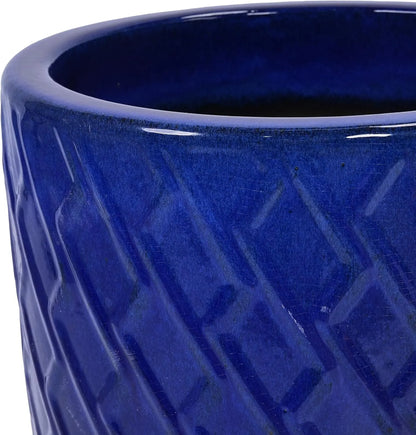 Mudanjie 16.54 Inch Ceramic Planter with Drainage Hole for Indoor & Outdoor Generic