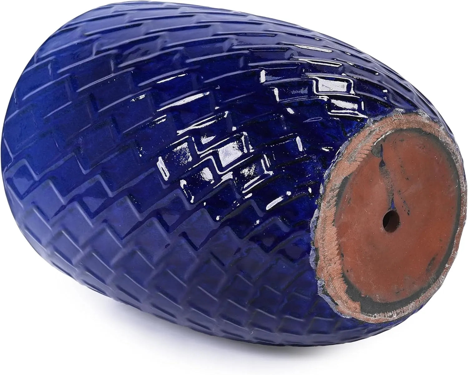 Mudanjie 16.54 Inch Ceramic Planter with Drainage Hole for Indoor & Outdoor Generic
