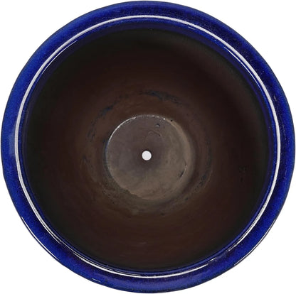 Mudanjie 16.54 Inch Ceramic Planter with Drainage Hole for Indoor & Outdoor Generic