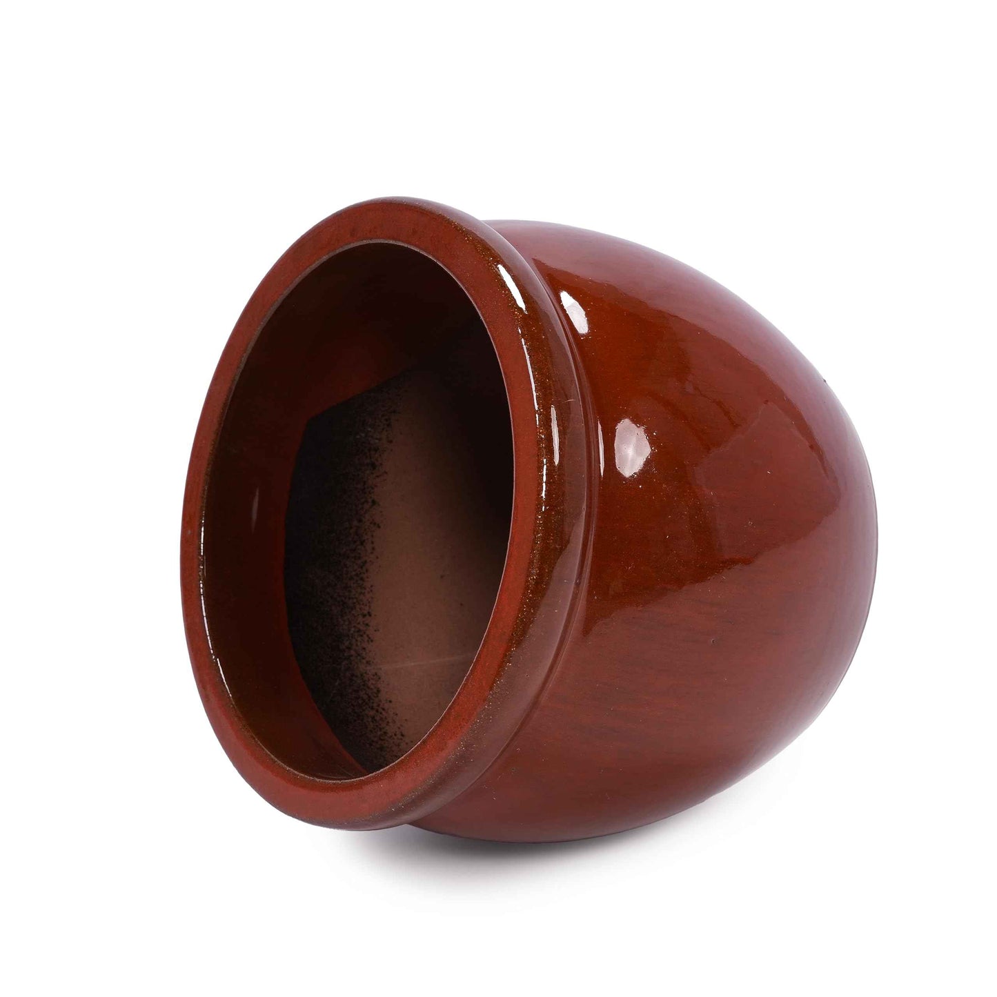 Mudanjie 3pcs 9+11+15'' Drum Shaped Vintage Ceramic Planter with Drainage