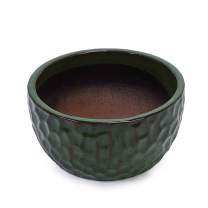 Mudanjie 3pcs 9+12+15'' Ceramic Planter Set with Drainage for Plants