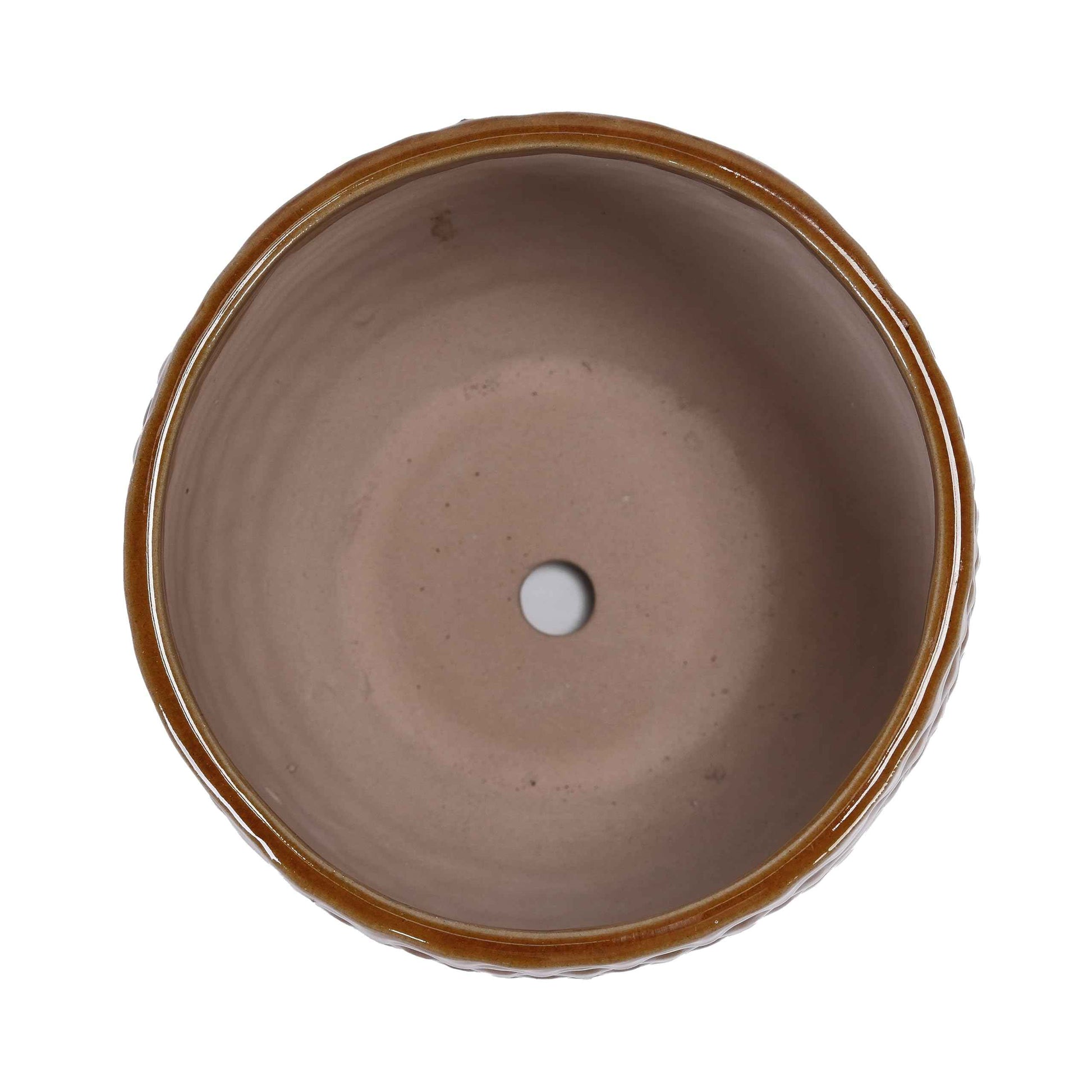 Mudanjie 3pcs 5+7+9'' Modern Ceramic Plant Pots with Drainage