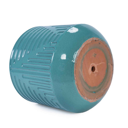 mudanjie 16.14'' Cylinder Ceramic Planter with Drainage for Indoor Outdoor Plants