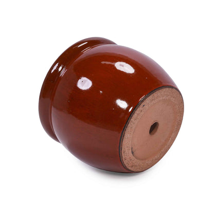 Mudanjie 3pcs 9+11+15'' Drum Shaped Vintage Ceramic Planter with Drainage