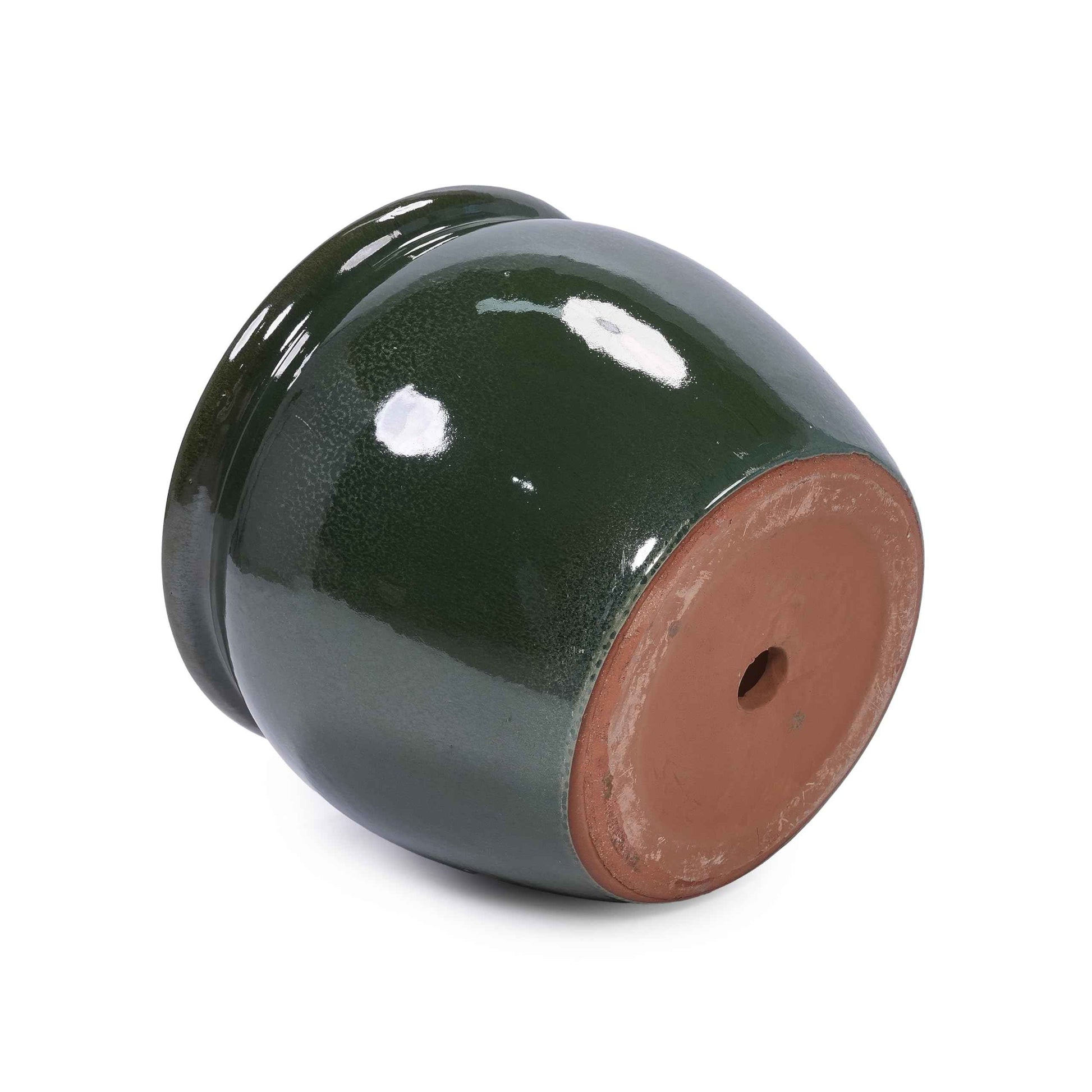 Mudanjie 3pcs 9+11+15'' Drum Shaped Vintage Ceramic Planter with Drainage
