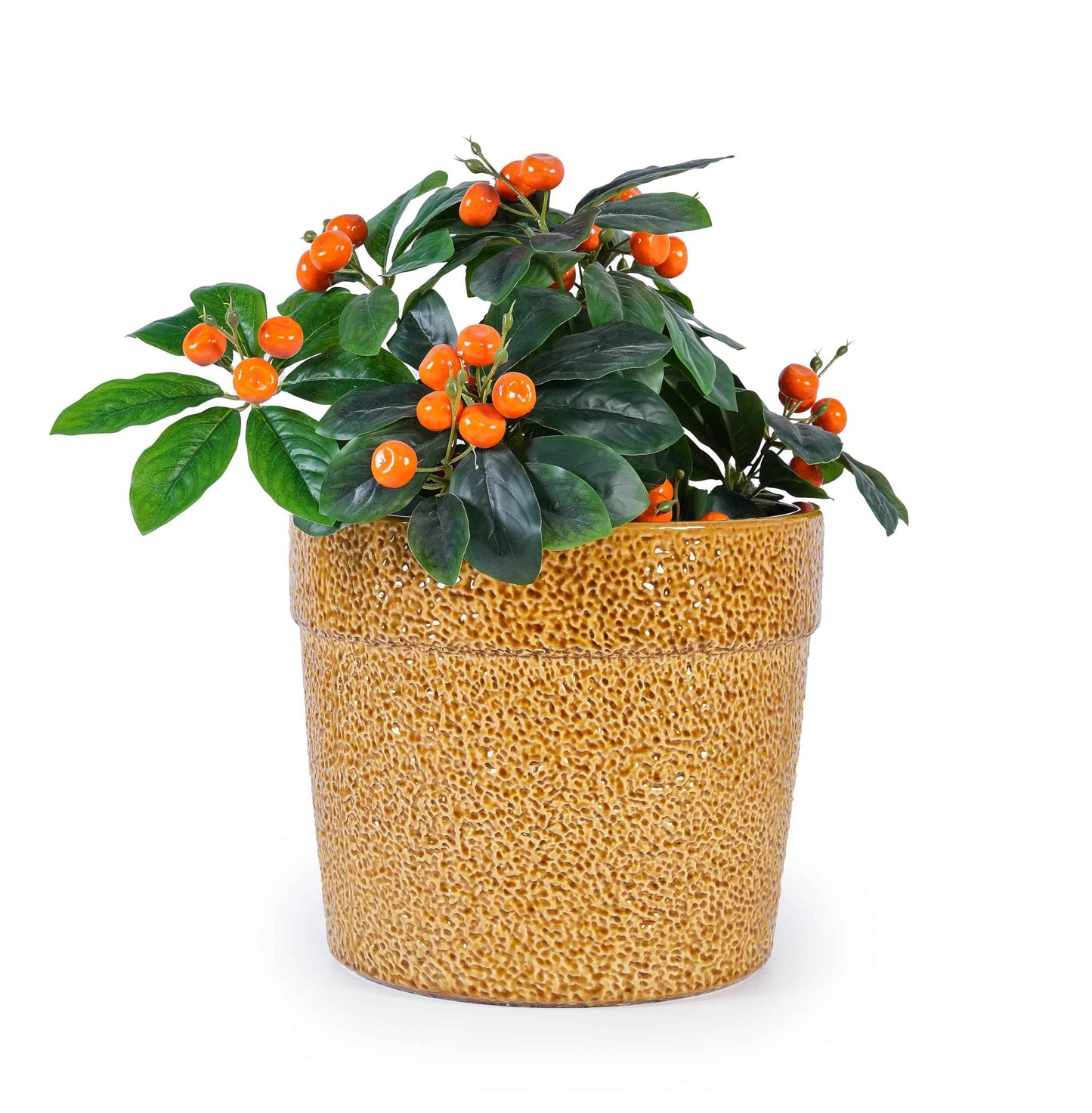 Mudanjie 3pcs 9/12/15'' Glossy Ceramic Planter with Drainage