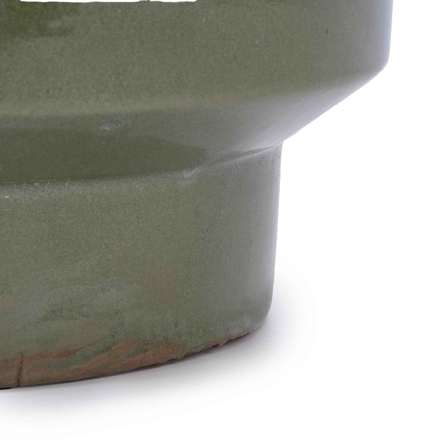 Mudanjie 3pcs 9/12/15'' Glazed Ceramic Planter with Drainage