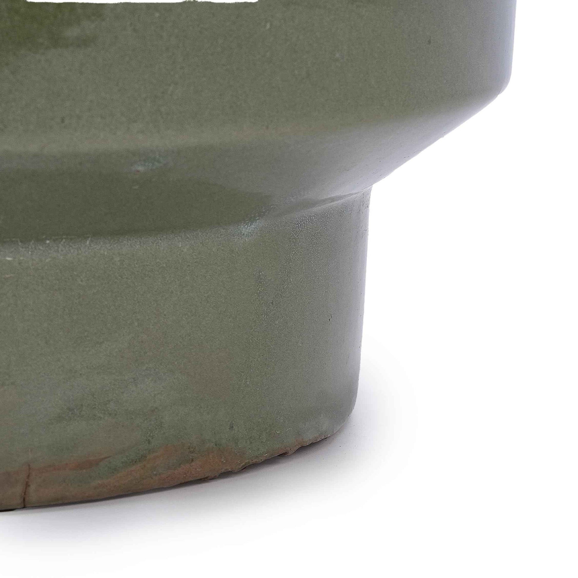 Mudanjie 3pcs 9/12/15'' Glazed Ceramic Planter with Drainage