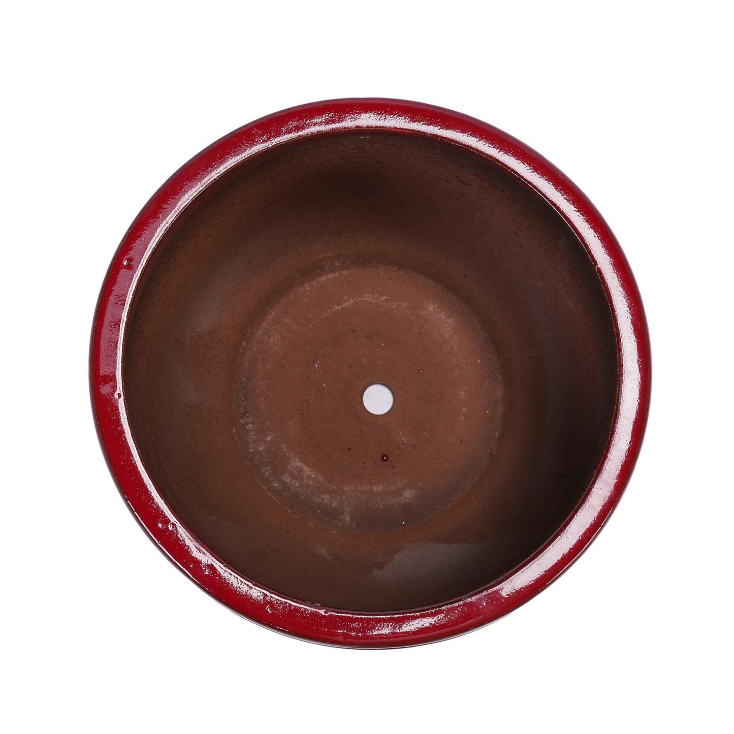 Mudanjie 3pcs 8/11/14.57'' Ribbed Ceramic Planter Set with Drainage